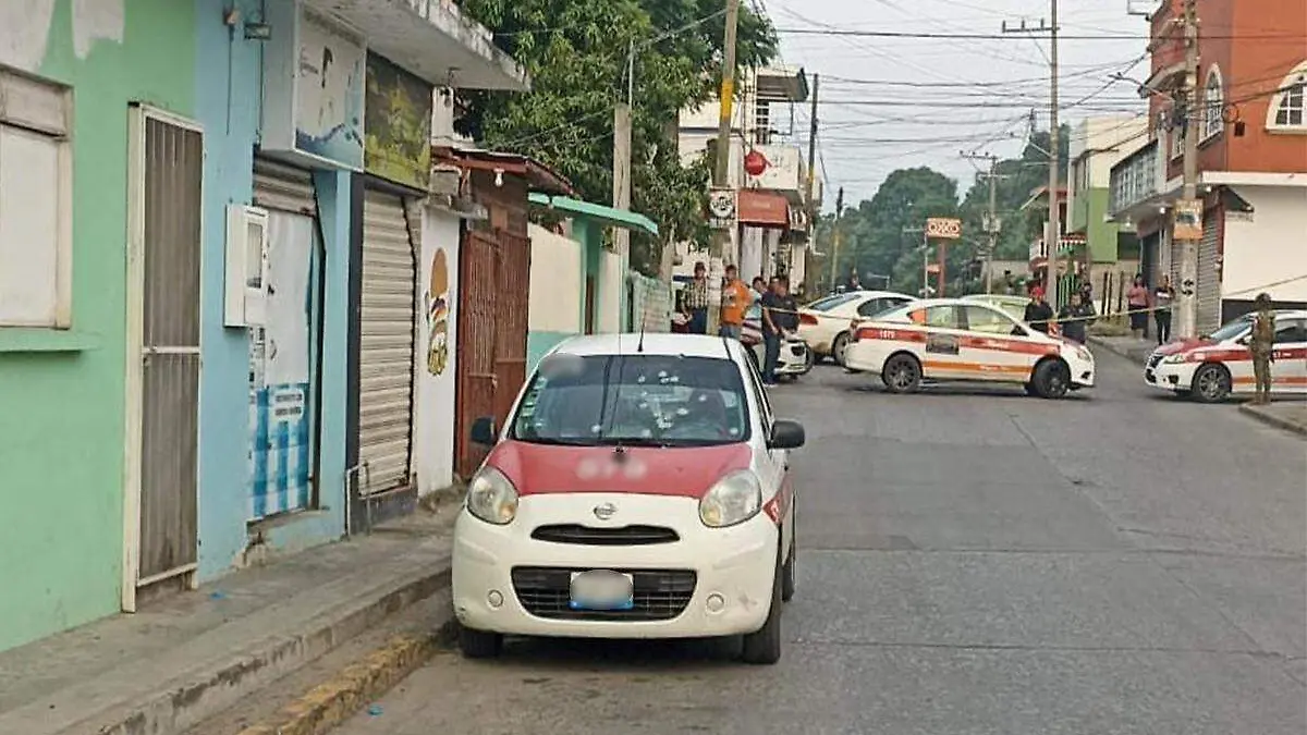 Taxista asesinado en el centro de Tuxpan